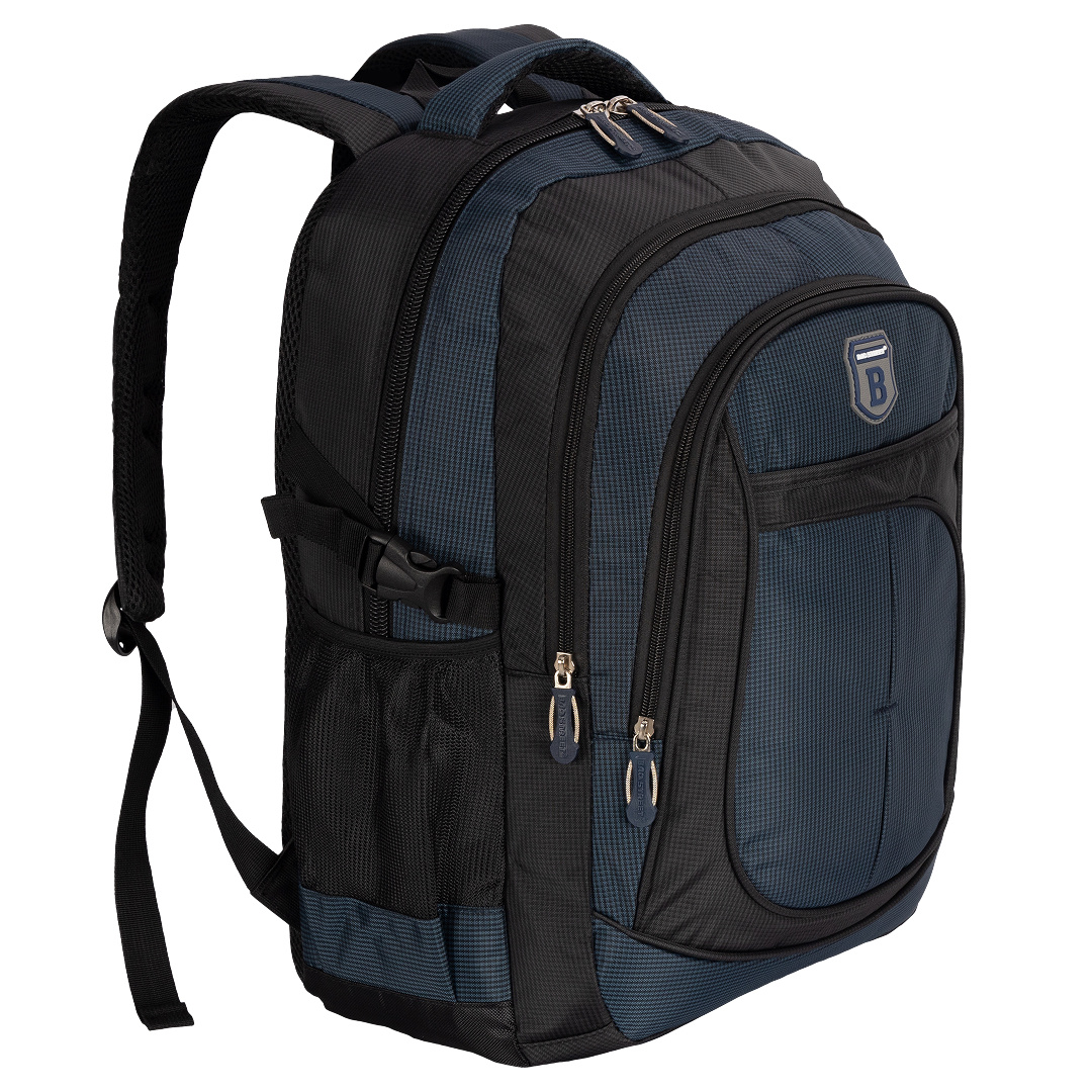 Unisex Travel Backpack 38l Sport Leisure Work School Backpack Daypack For Women Men Navy