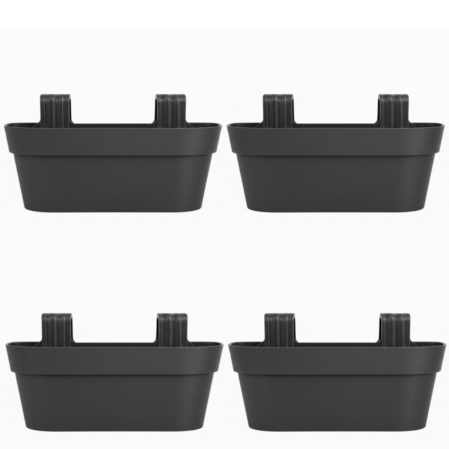 E-shop Blumenkasten 50 cm für Balkongeländer mit Wasserspeicher