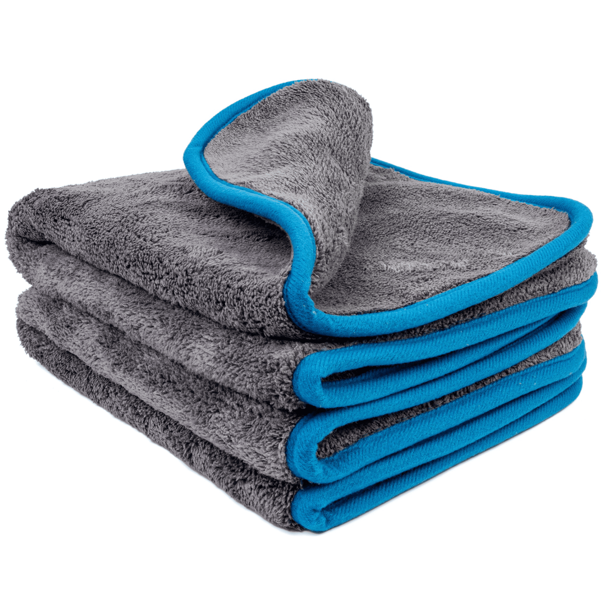 Image of 2x Strong Absorbency Microfiber Cloths Q2 1100 Gsm - 41 X 46 Cm | Strong Absorbency, & Paint-friendly | Car Care Cloths | Polishing Cloths For Car And Motorcycle