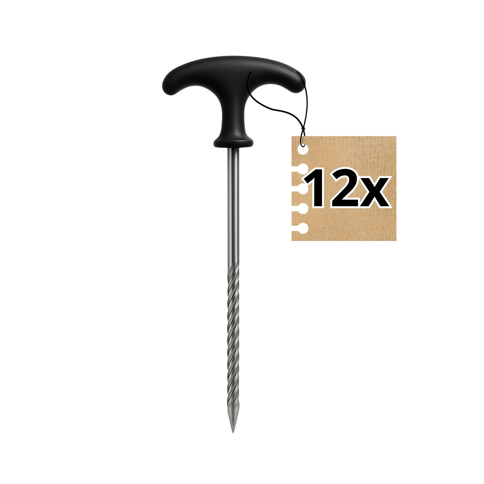 Image of 12 Ground Pegs Hemp Anchors Tent Pegs