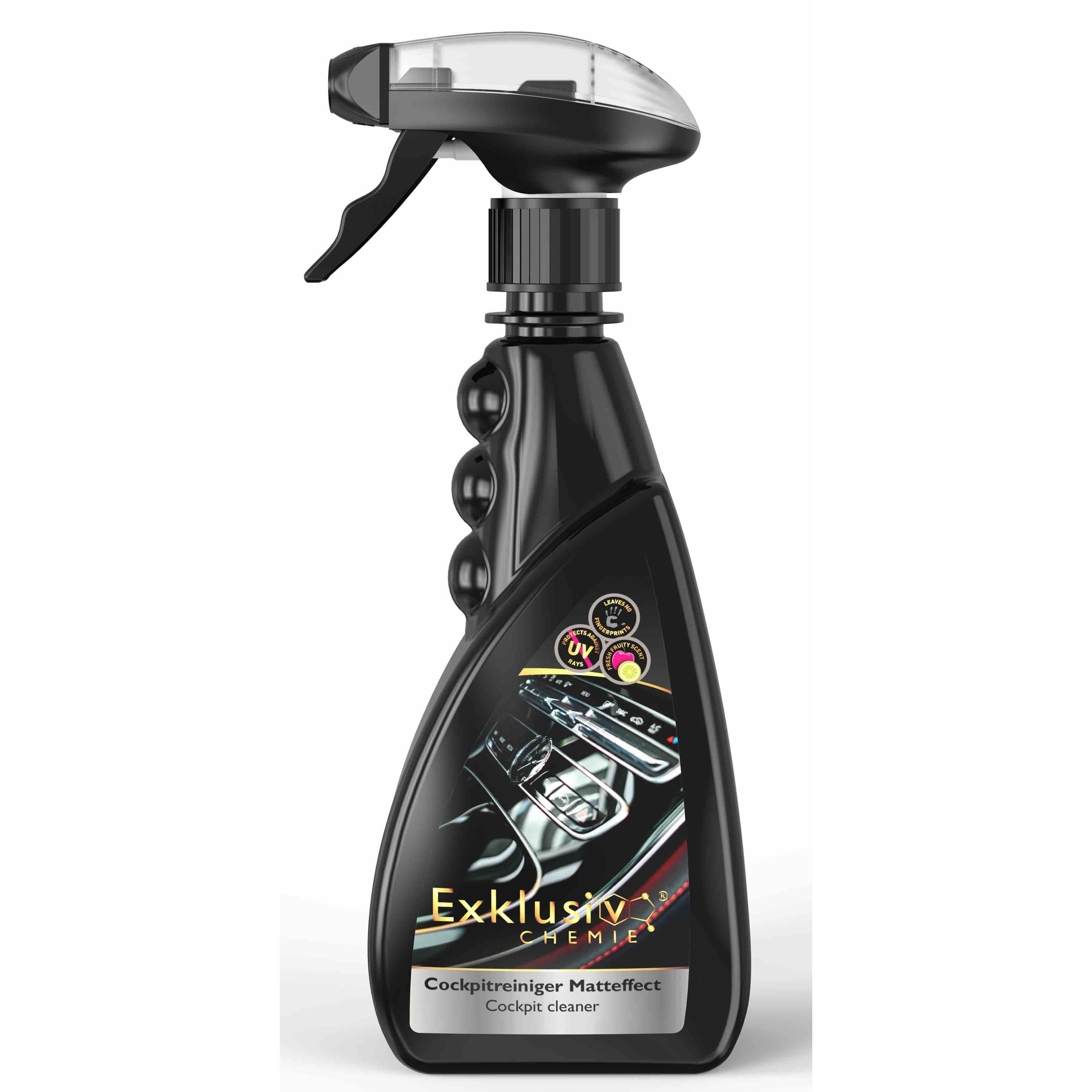 Image of Car Cockpit Care | Cockpit Cleaner With Matte Effect | Cleans And Cares For Dashboards And Plastic Surfaces | Interior Car Care | Cockpit | Car Detailing | 500 Ml