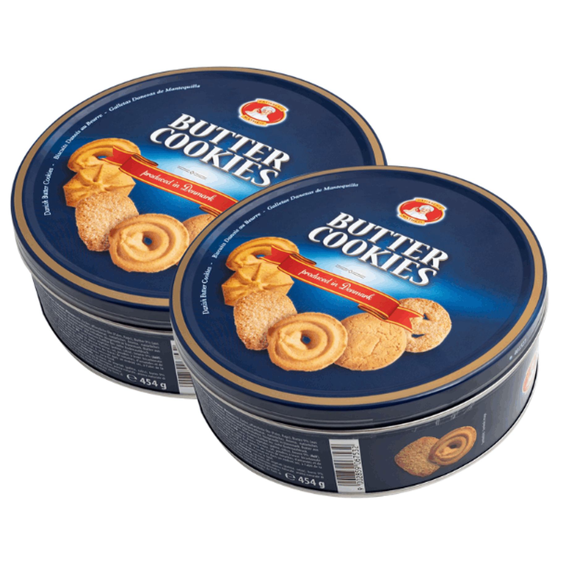 Mathéo Pâtisserie Butter 2 X 454g | Butter Biscuits In Decorative Tin