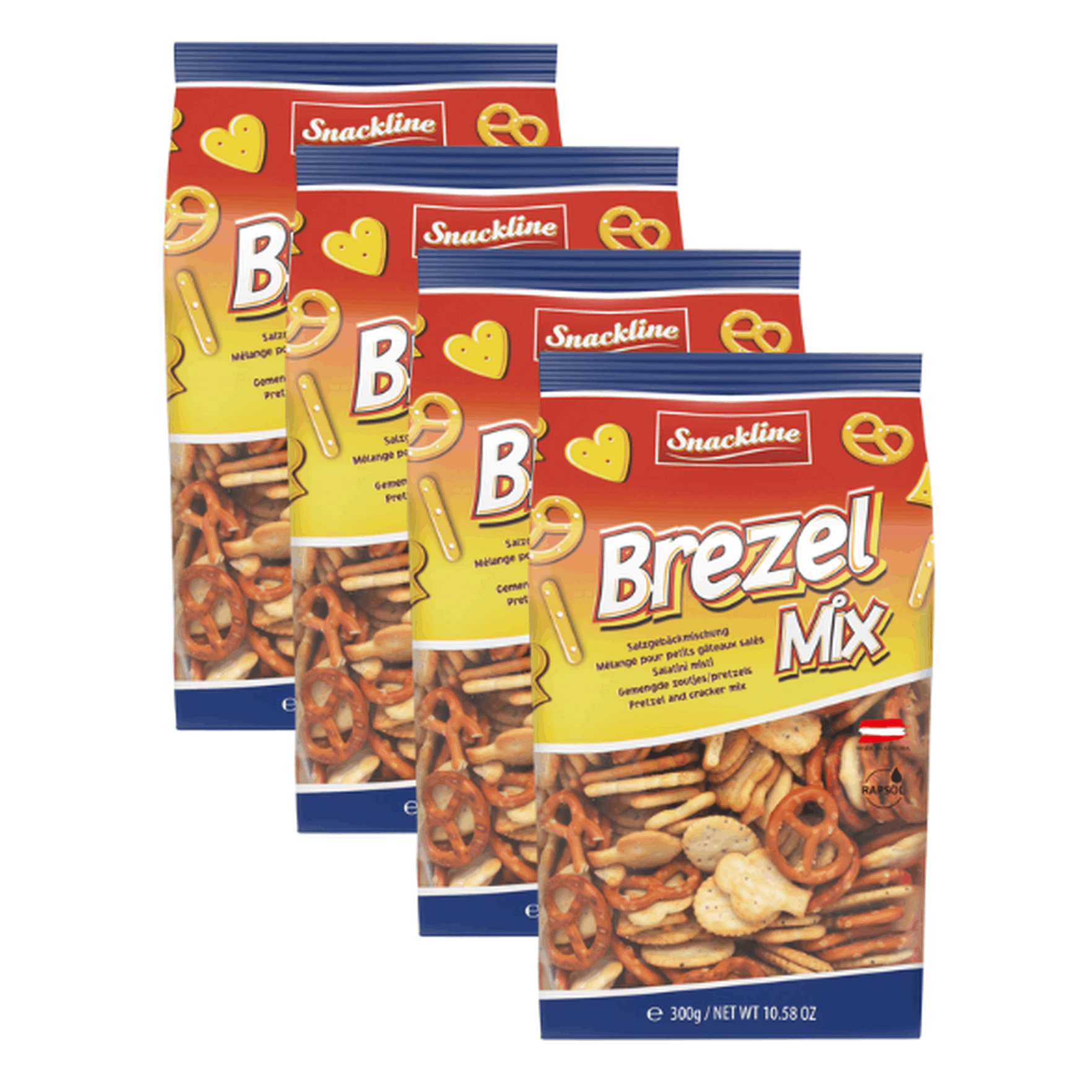 Snackline Pretzel Mix 300 G – Crispy Salted Snack Mix With Pretzels, Crackers & Sticks