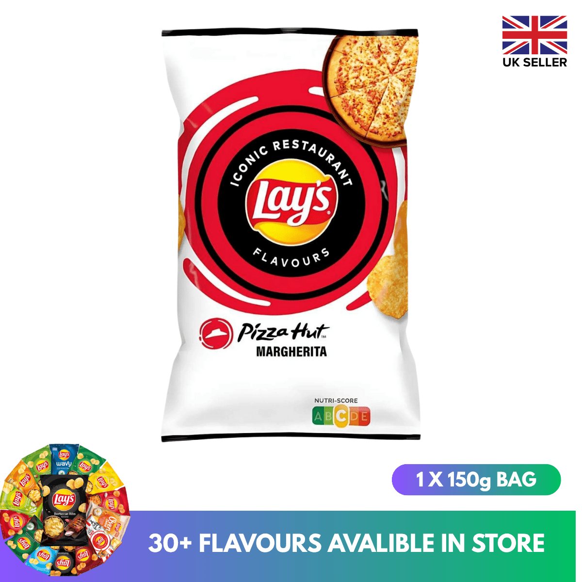 TEMU Lays - Pizza Hut Margherita Chips - 150g