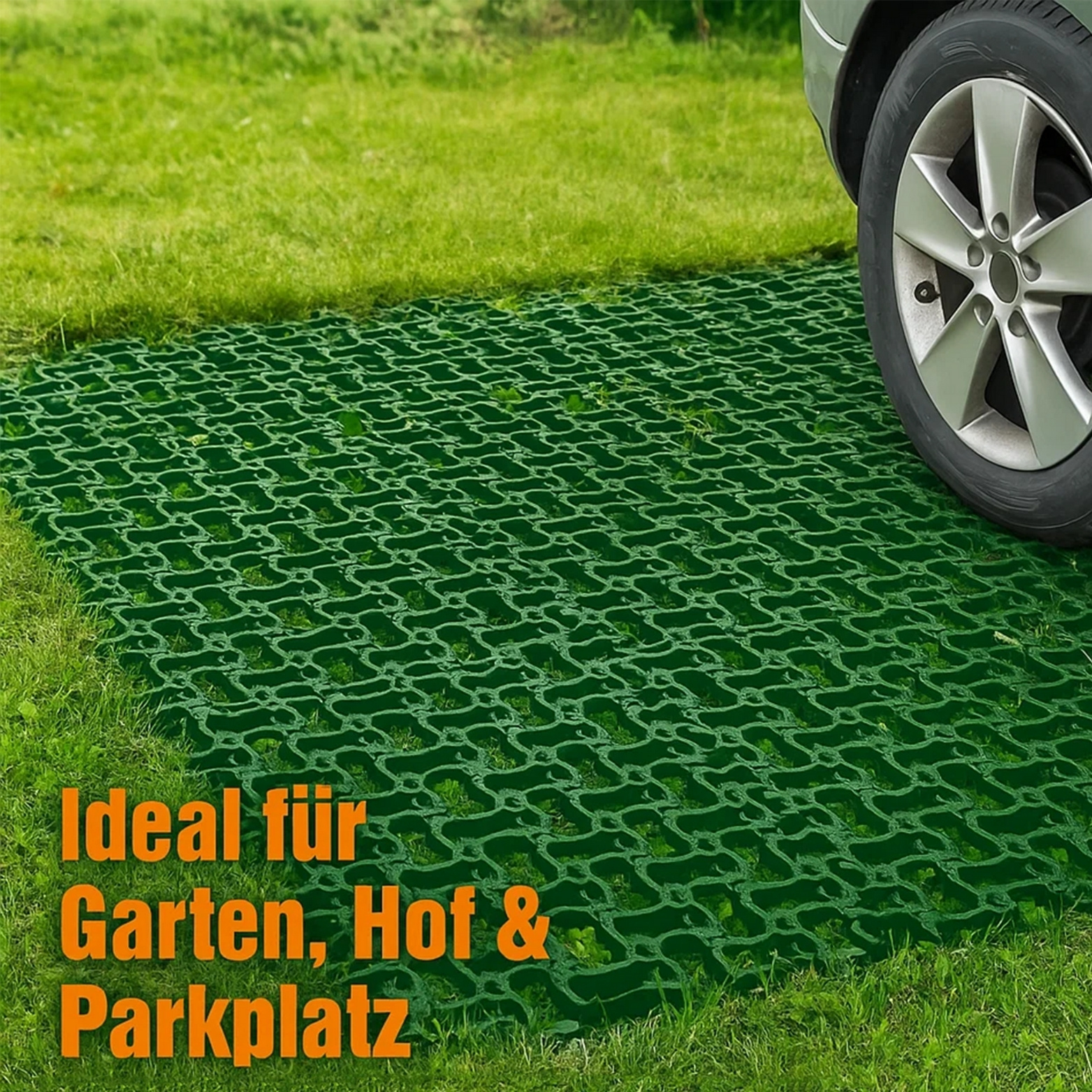 Lawn Grid 1 M² (4pcs) Green Plastic Paddock Tiles
