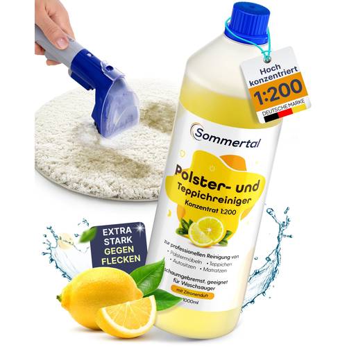 polsterreiniger und teppichreiniger, 1l , für über 40 waschvorgänge, für sofa, polster, auto sitze, teppich, matratze, waschsauger, nasssauger & handwäsche
