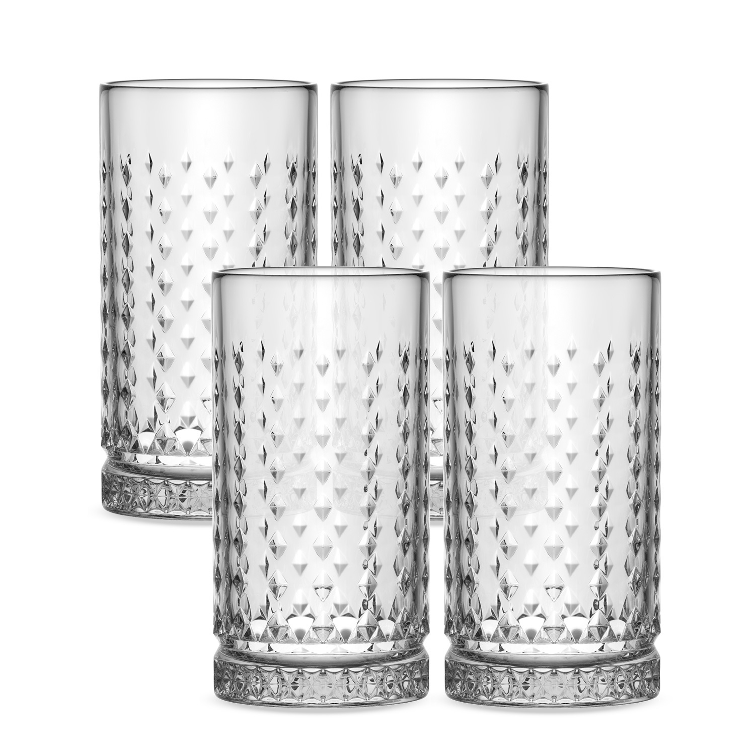 4-piece Glass Set – 460 Ml Crystal Longdrink Glasses & Drinking Glasses | Dishwasher Safe, Elegant Design & German