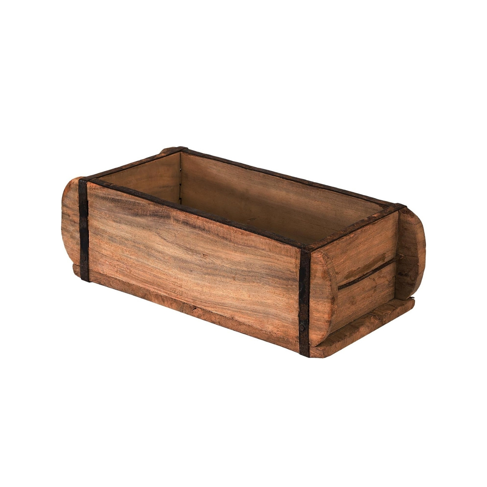 Vintage Wooden Brick-shaped Box, 32 X 14 X 9 Cm