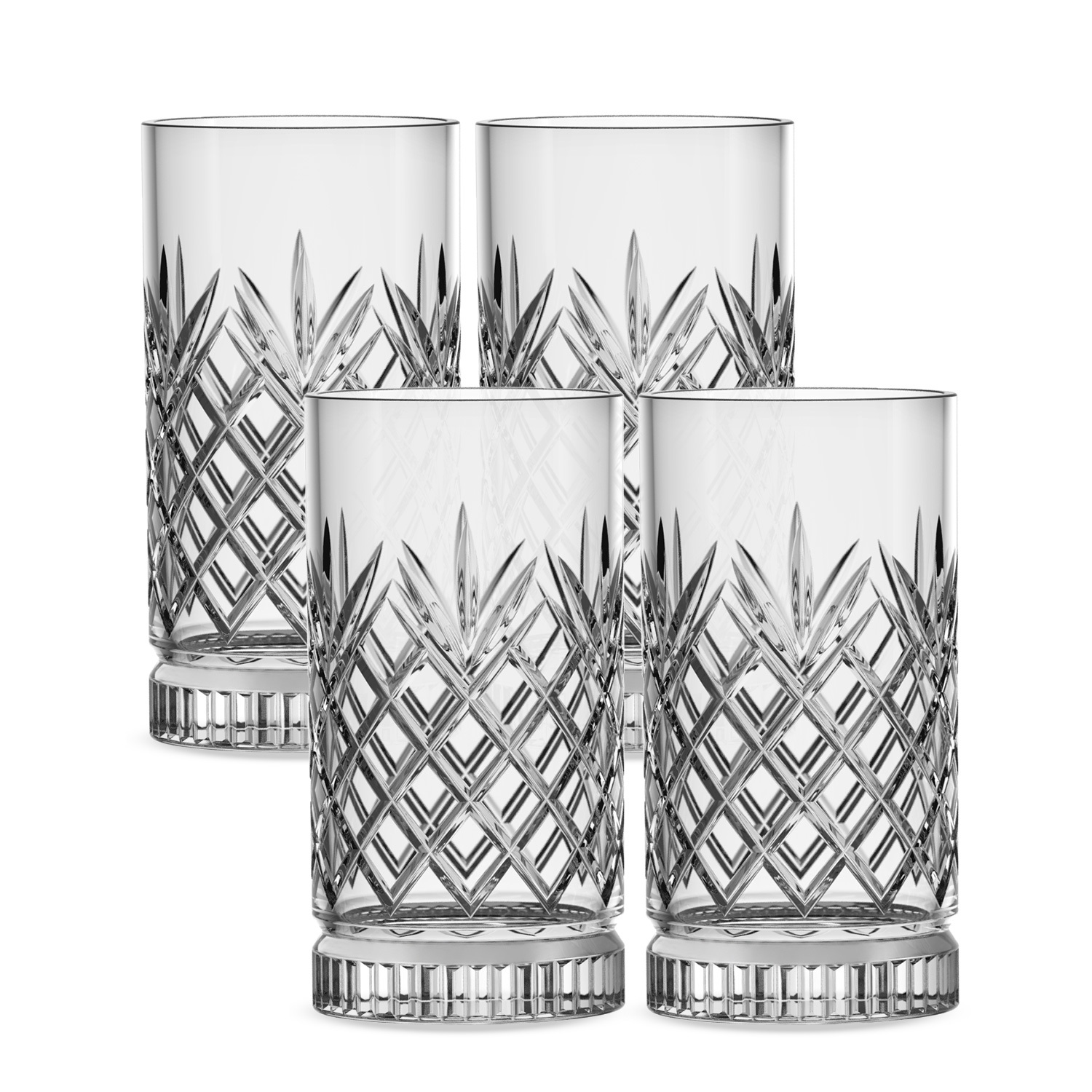 E-shop Gläser Set 4-teilig – 460 ml Kristall Longdrinkgläser & Trinkgläser | Spülmaschinenfest, edles Design & deutsche Markenqualität