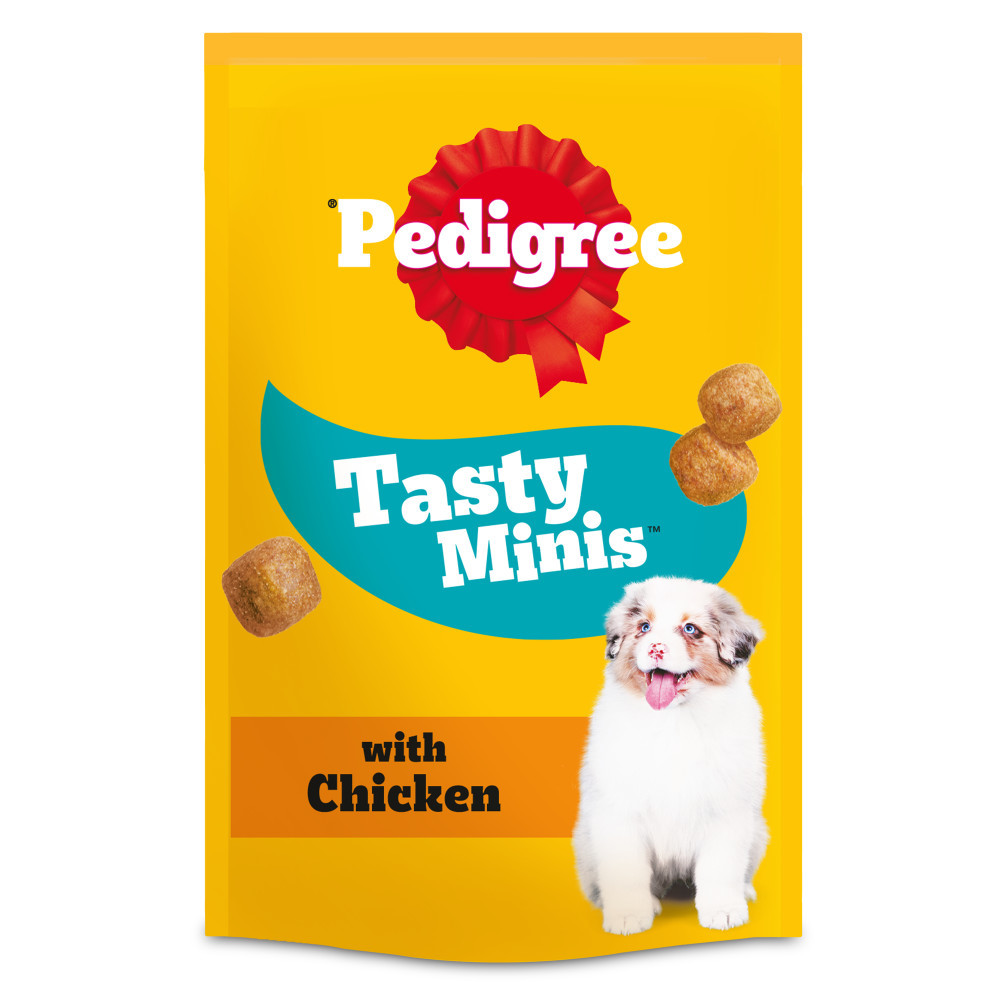 TEMU 16 X 125g Pedigree Bites Minis Puppy Treats Cubes Chicken (2 X 8 Pack)