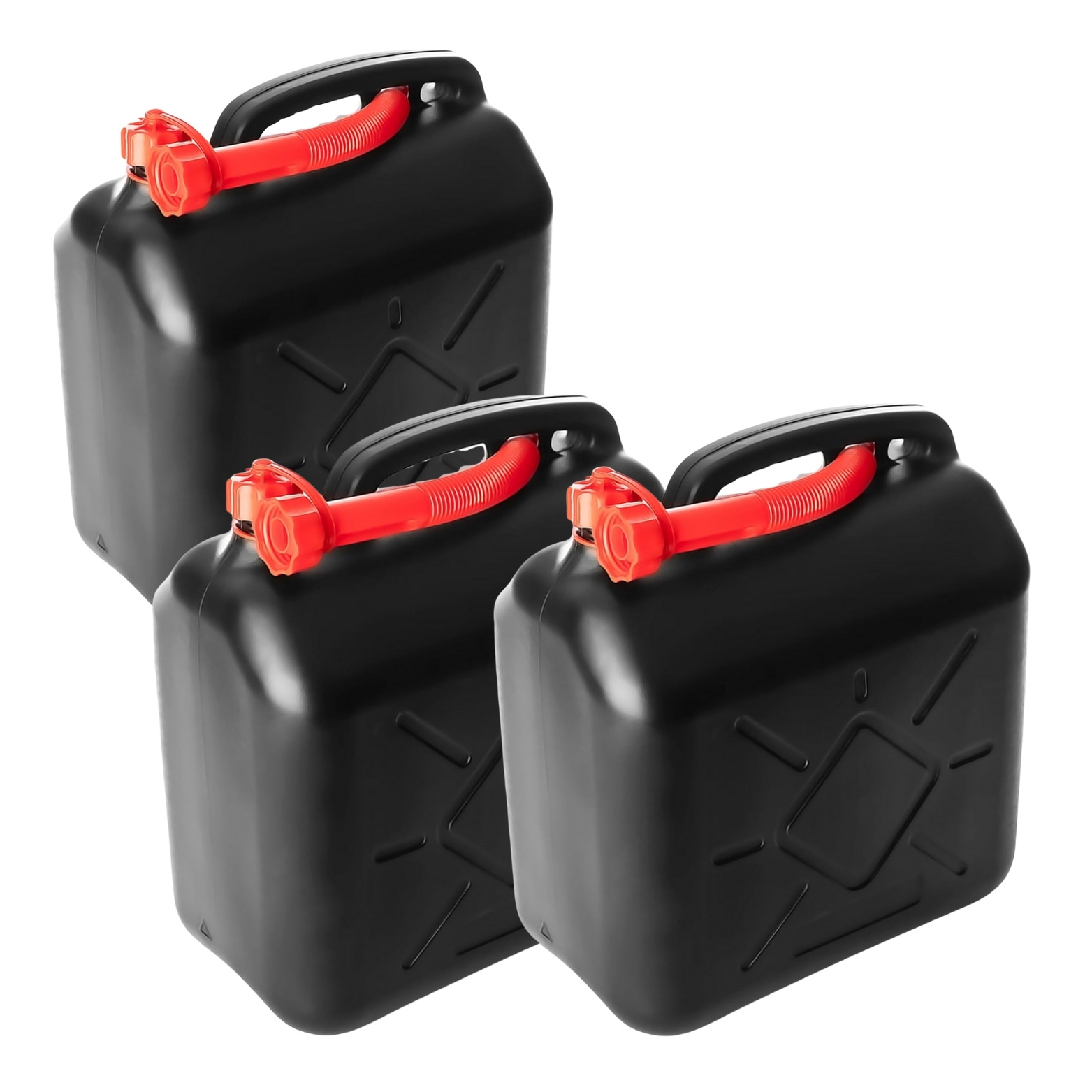 E-shop Benzinkanister 20 Liter 3 Stück mit Ausgießer