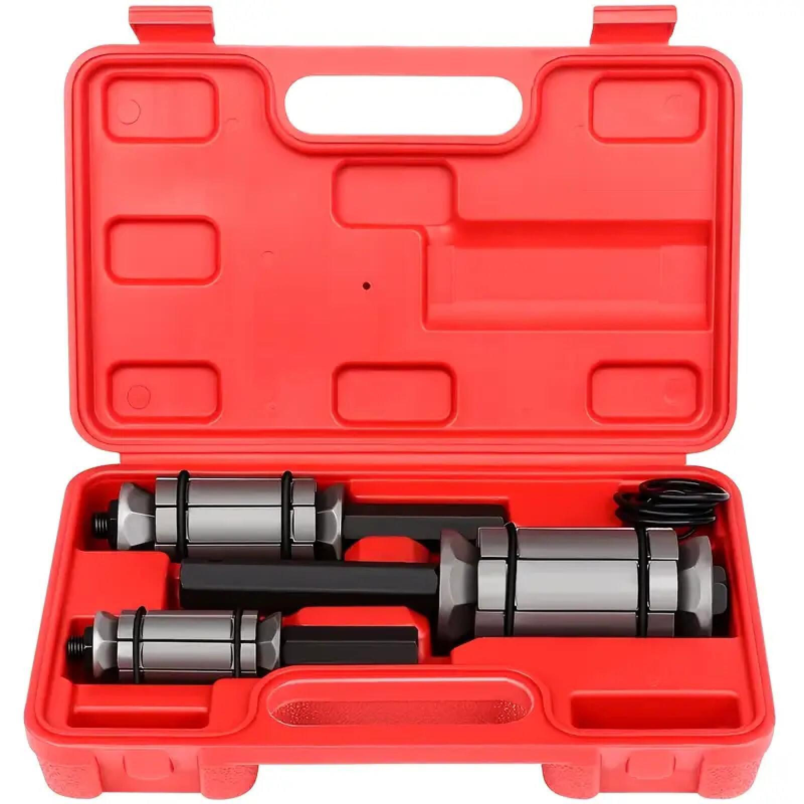 E-shop 3-teiliges Auspuffrohr-Reparatur-Werkzeugset, geeignet für Fahrzeugwartung mit Rohrdurchmessern von 29-89 mm, für 1/18" bis 3-1/2" Endrohre.