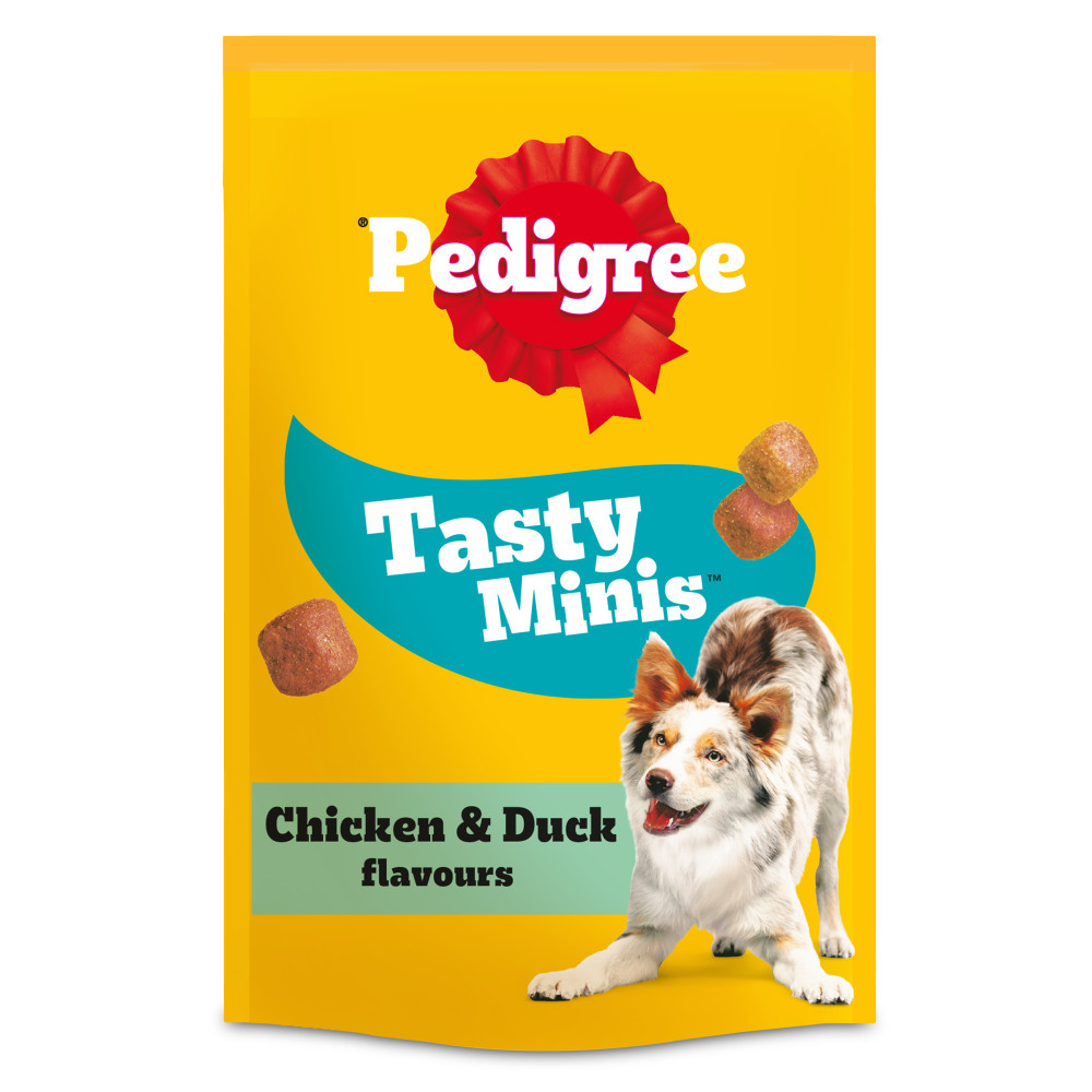 TEMU 16 X 130g Pedigree Minis Dog Treats Cubes Chicken & Duck Bites (2 X 8 Pack)