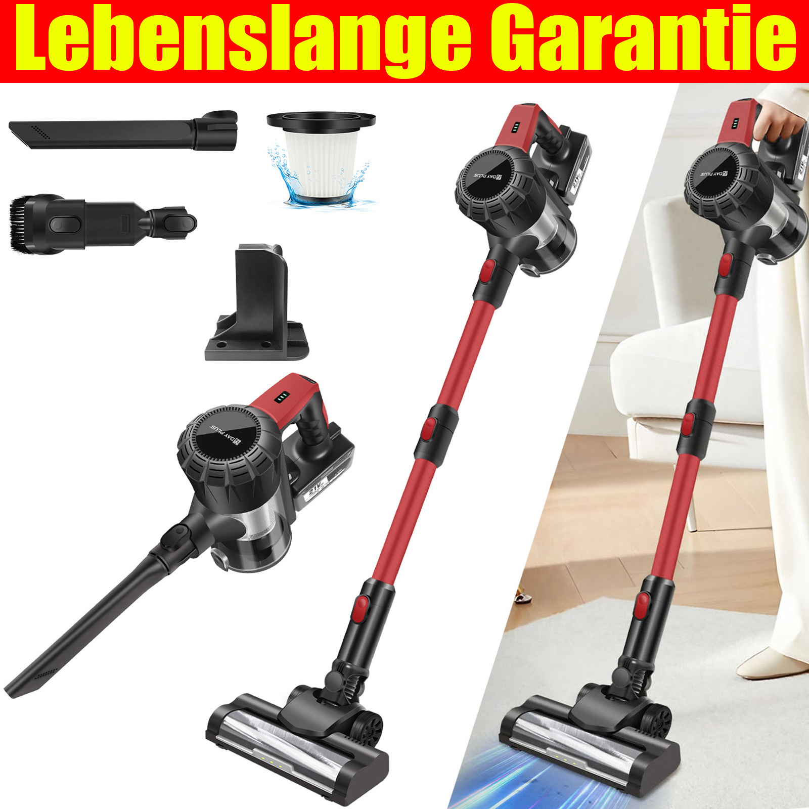 TEMU Vacuum Cleaner, 35000pa/450w/40min Vacuum Cleaner, Vacuum Cleaner, Handheld Vacuum Cleaner With Hepa Filter Battery, Ultralight Vacuum Cleaner