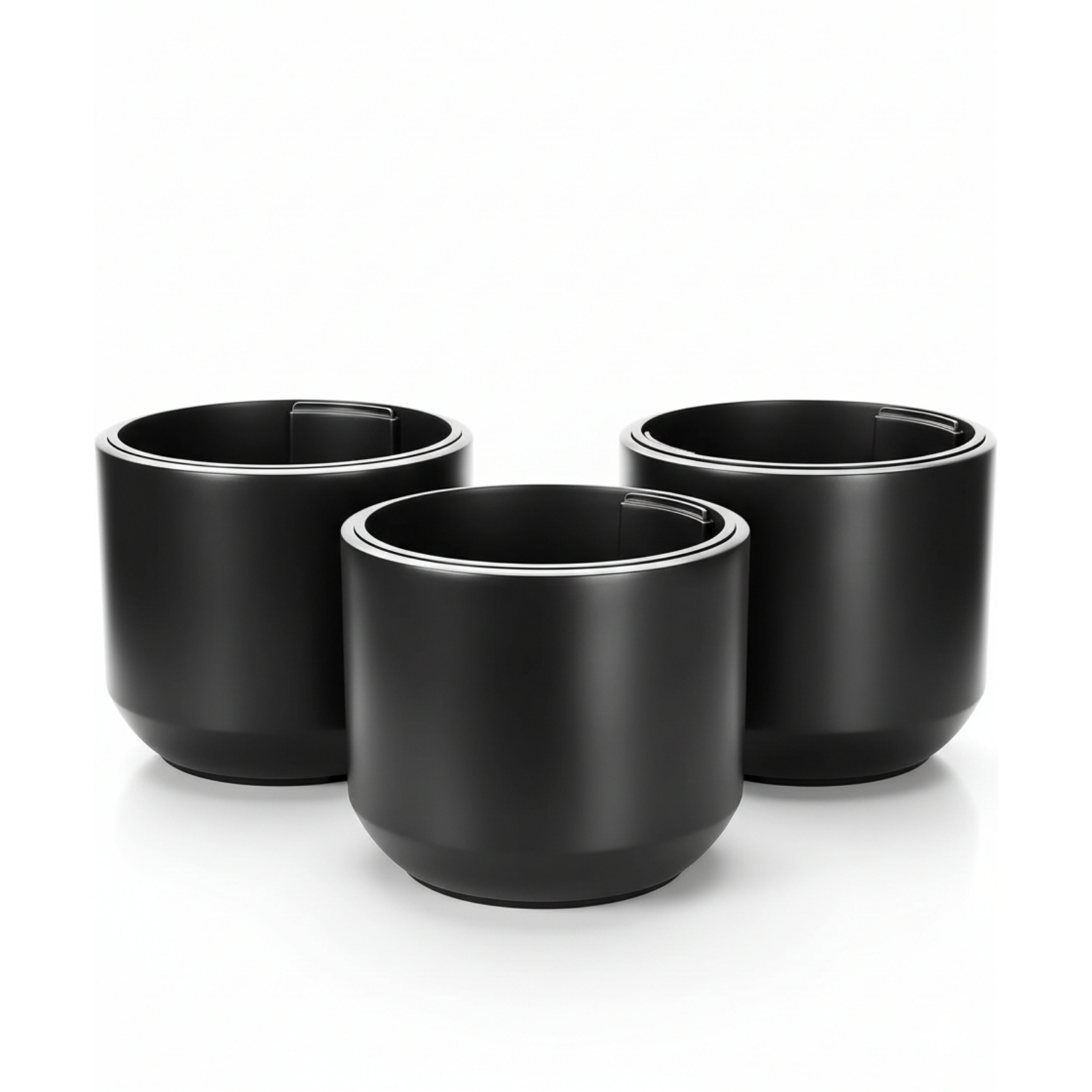 Image of Flower Pot Set Of 3, 58 Cm Diameter, Includes Inner Pot, Weatherproof