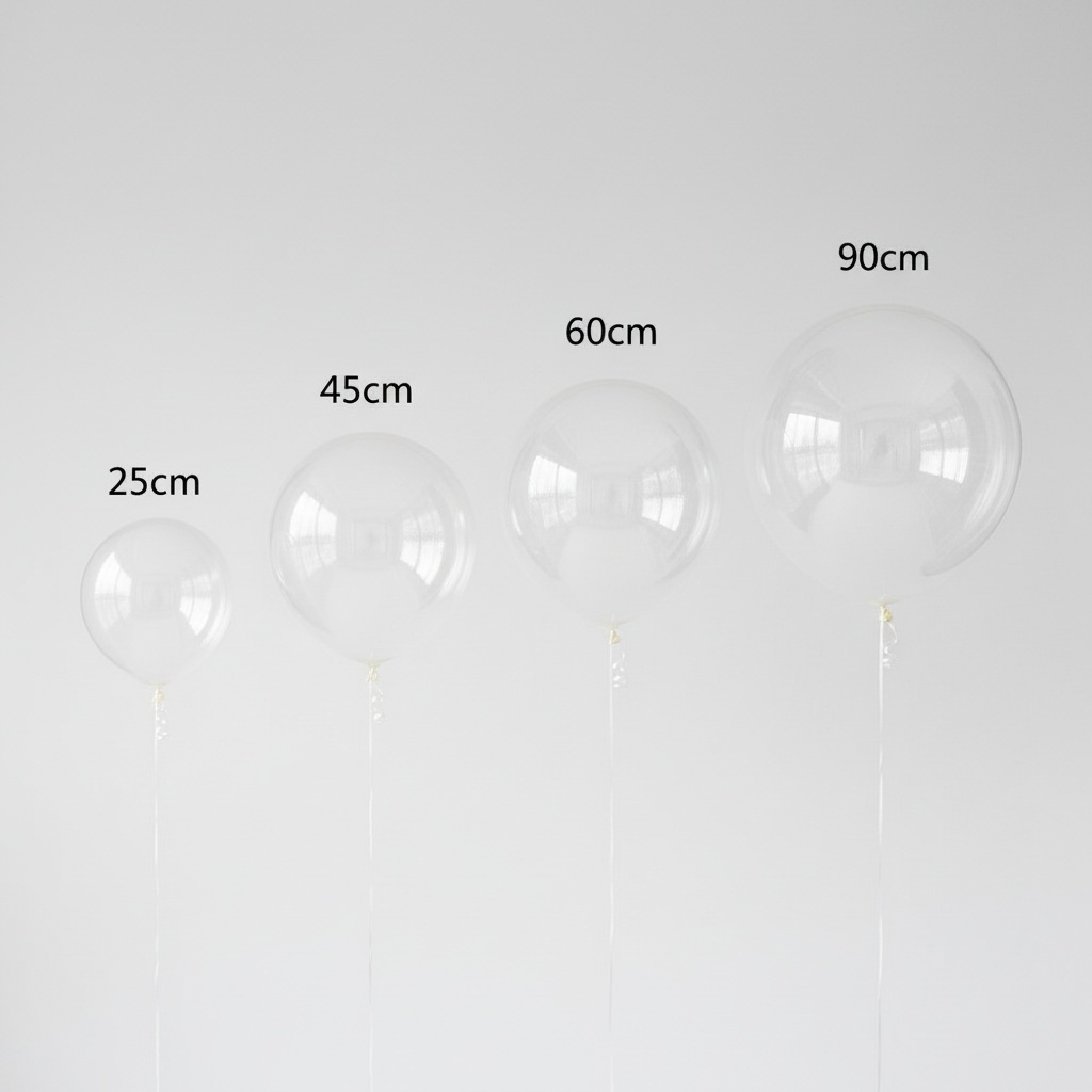 TEMU 5 piezas Globos Transparentes Bobo de 90cm, material TPU resistente, para inflar, ideales para decoración de , , baby shower, aniversarios, San