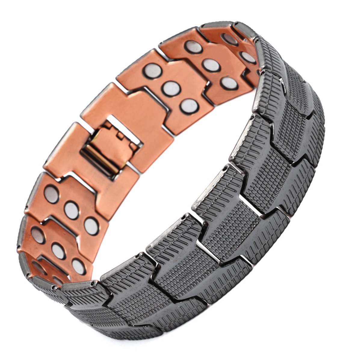 TEMU 1 Men's Magnetic Bracelet With 3x Strong Magnets, 3 , And Adjustable Tool - Sports Wristband For Tennis, Gym, Or Recovery Father's Day Jewelry