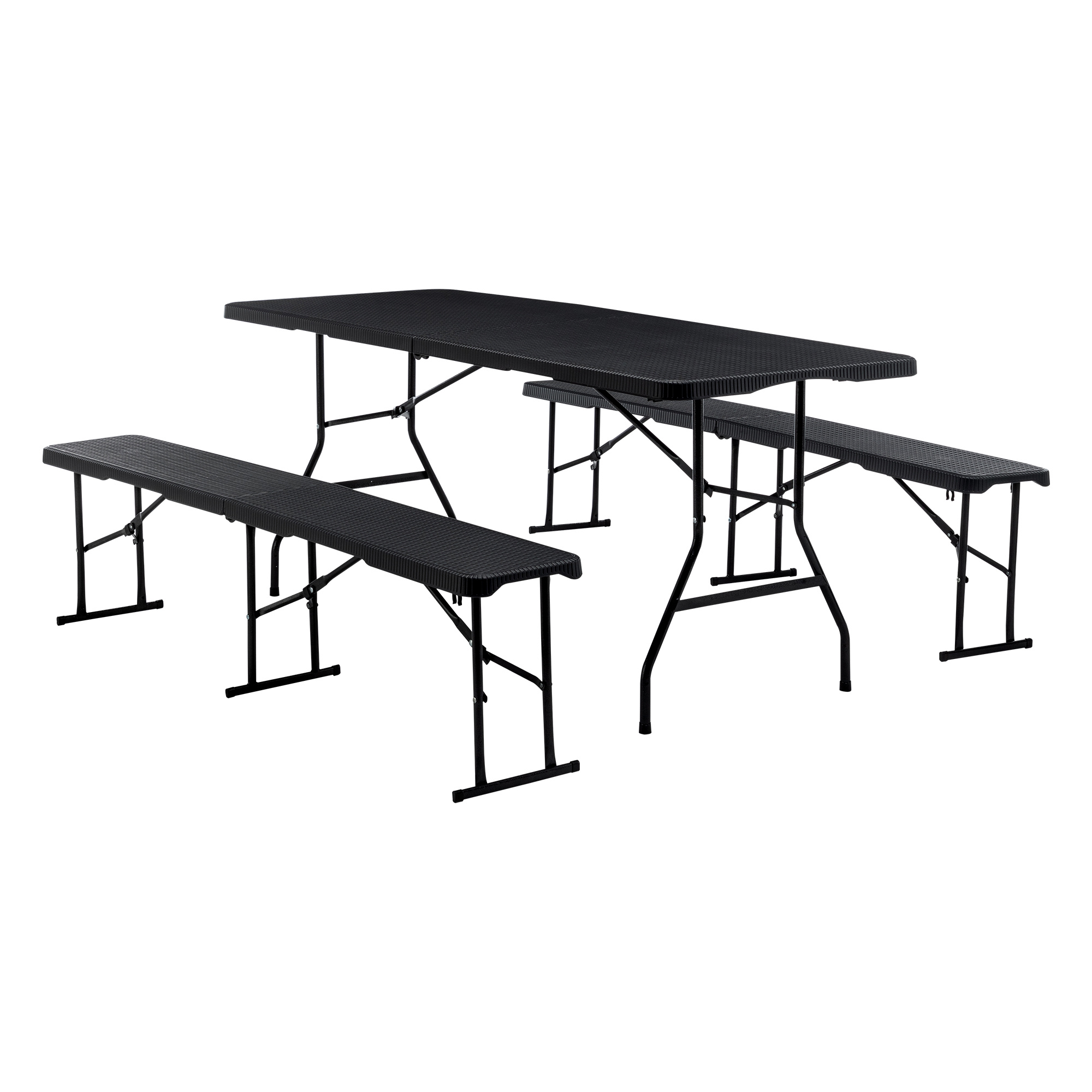 Biertentset, Opvouwbare Biertafelset, Festivaltentset, Tuinset met 3-delige Tafel