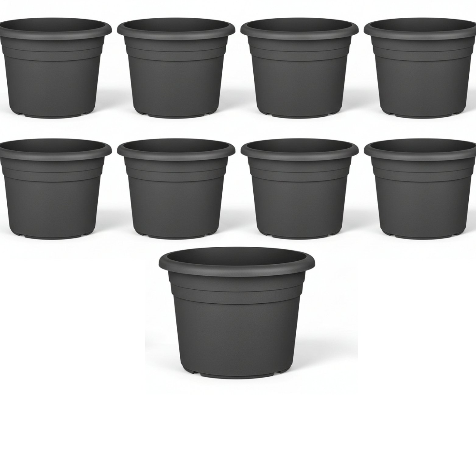 9x Flower Pot Ø 30 Cm Plant Pot