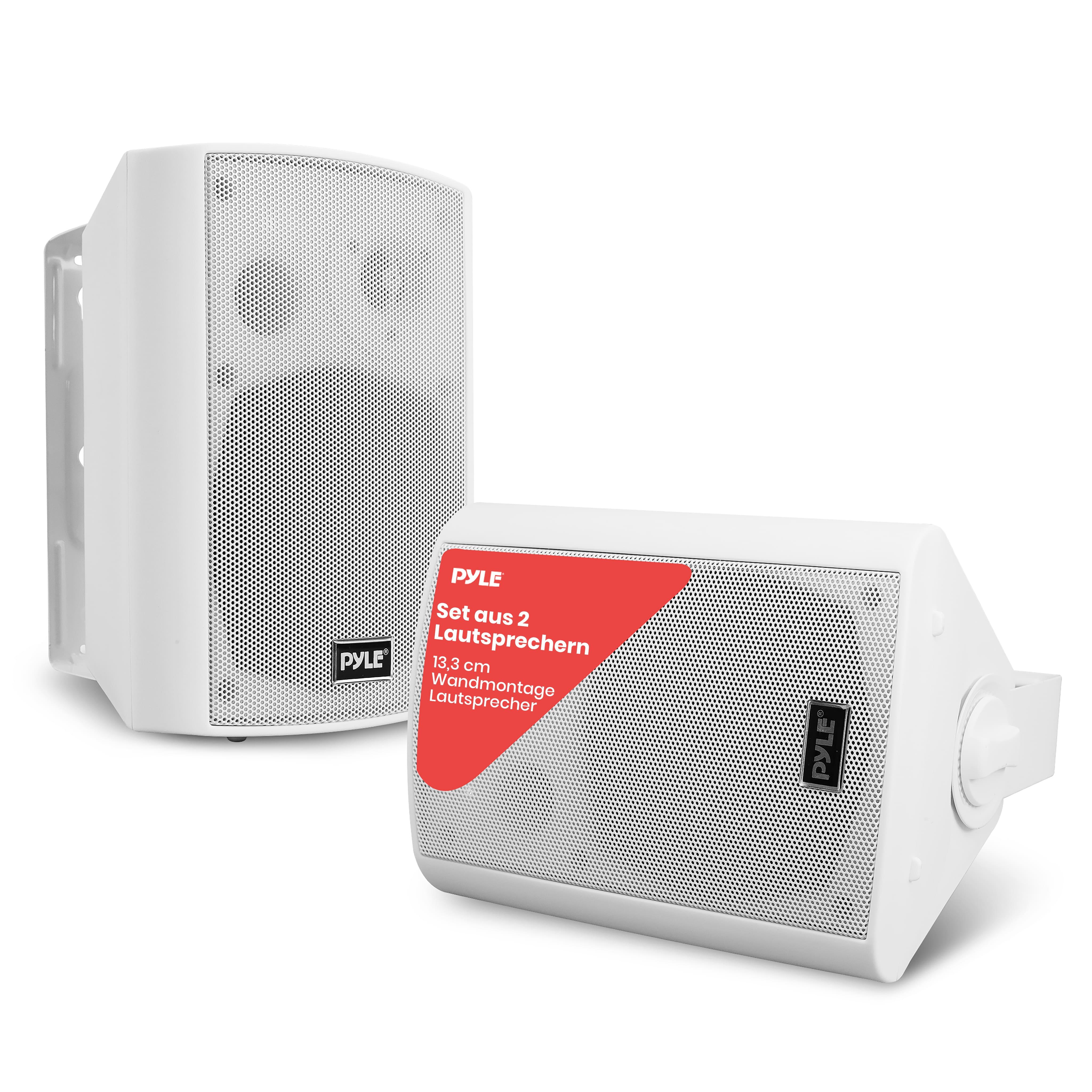 Speaker System, Active, Passive, Weatherproof, Wireless, , Indoor, Outdoor, Aux, Bluetooth, White