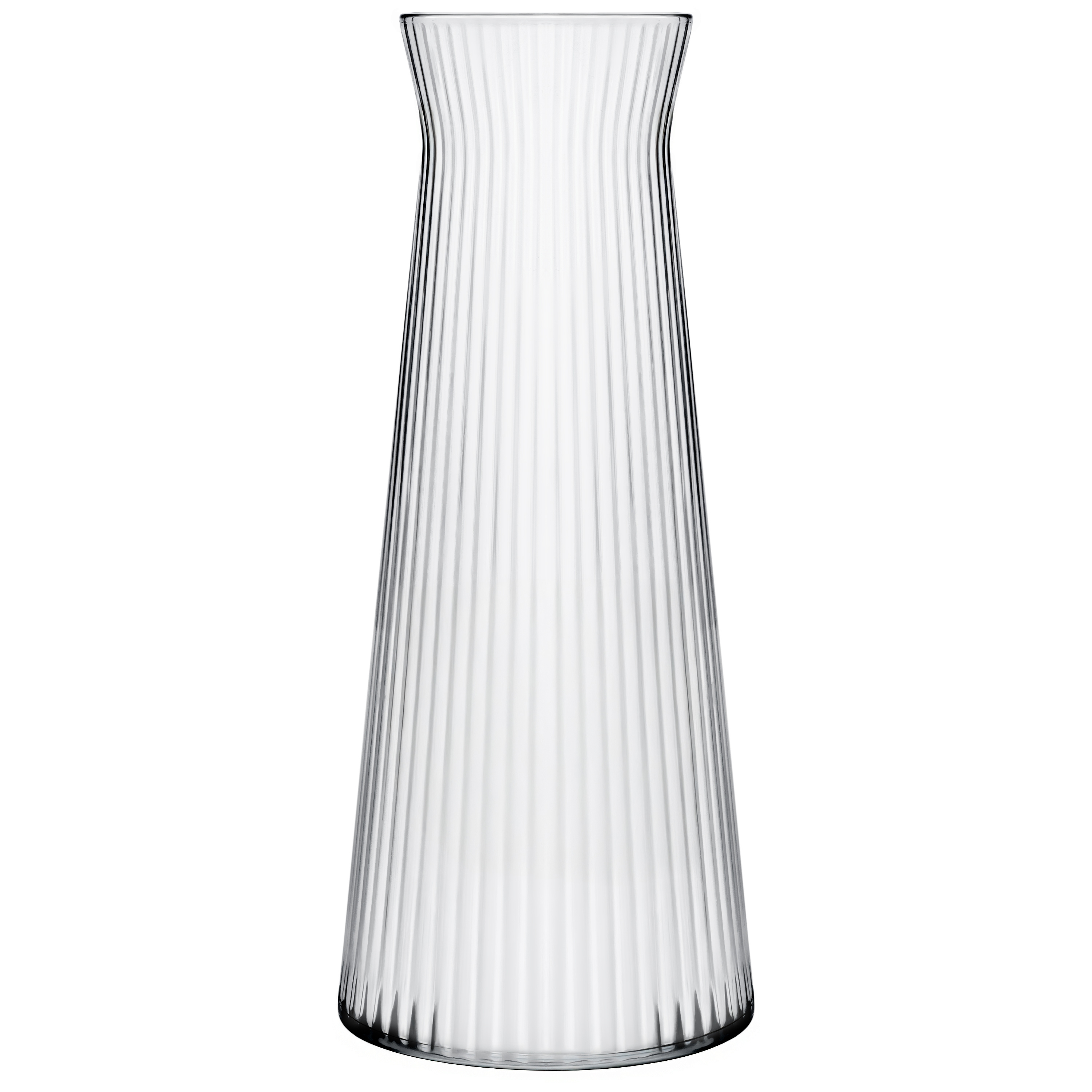 Image of Elegant Vases 25 Cm High - Individually Or In A 2pcs Set - Stylish, Ribbed Flower Vases Made Of, Ideal For Pampas Grass, Tulips & Dried Flowers - , Versatile And High-quality European Manufacturing.
