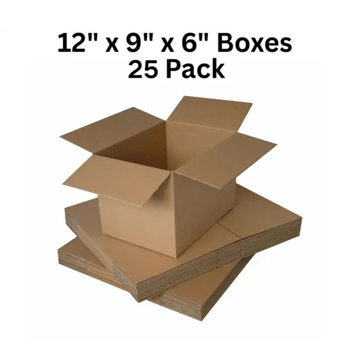25 pcs 12x9x6 inches 30 5x22 9x15 2cm brown shipping wall parcel carton boxes for packing shipping storage boxes moving boxes lightweight shipping container compact storage box reinforced packaging moving supplies shipping