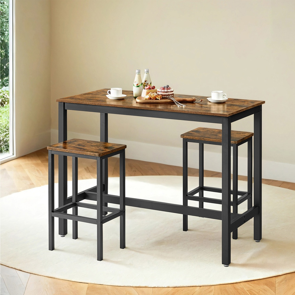 mesa   estilo industrial   banquetas, conjunto de mesa e cadeiras para cozinha, sala de jantar,  ,   e  