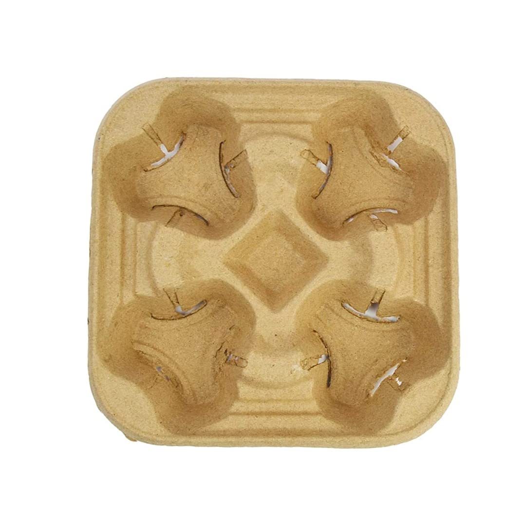 TEMU PZ 50 PORTA BICCHIERI 4 IDEALI PER TRASPORTO DIBICCHIERI. CARTONE IN CELLULOSA AVANA PORTA BICCHIERI PER , CAPPUCCINO, AMERICANO