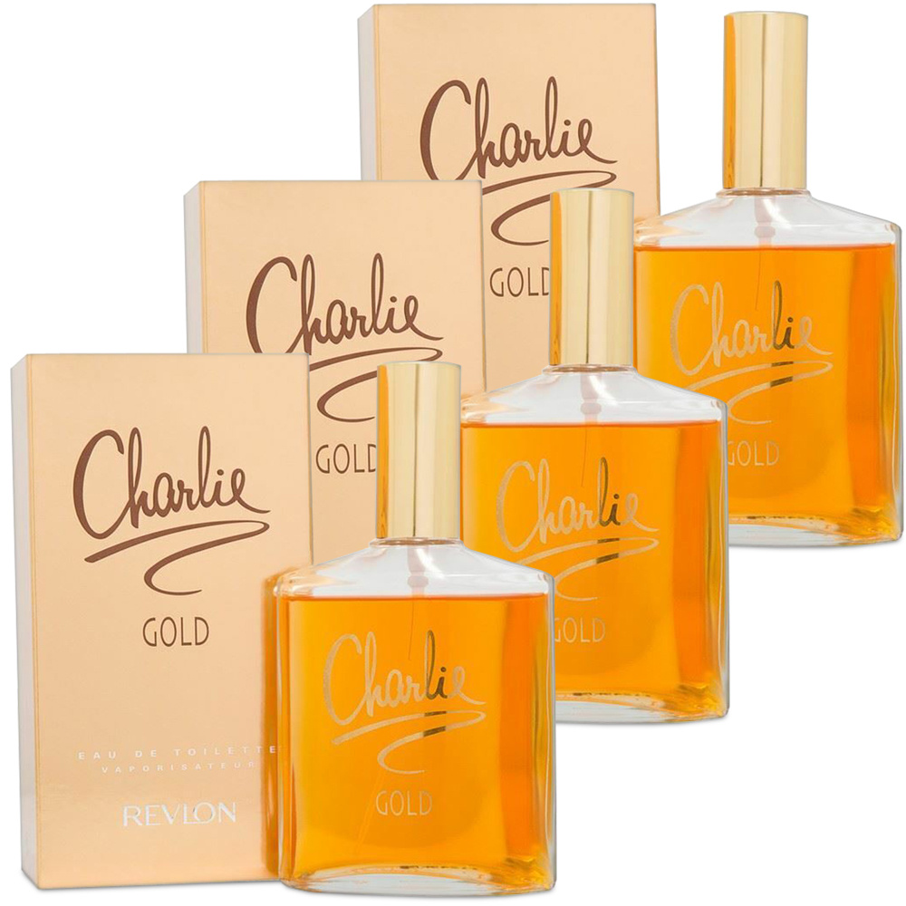 TEMU Charlie Edt Gold 100ml - Pack Of 3
