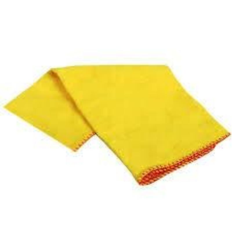 TEMU 5 chamoisines - chiffon tissé - 40 x 50 cm - lot de 5 - Jaune - Coton - Tissu - Nettoyage
