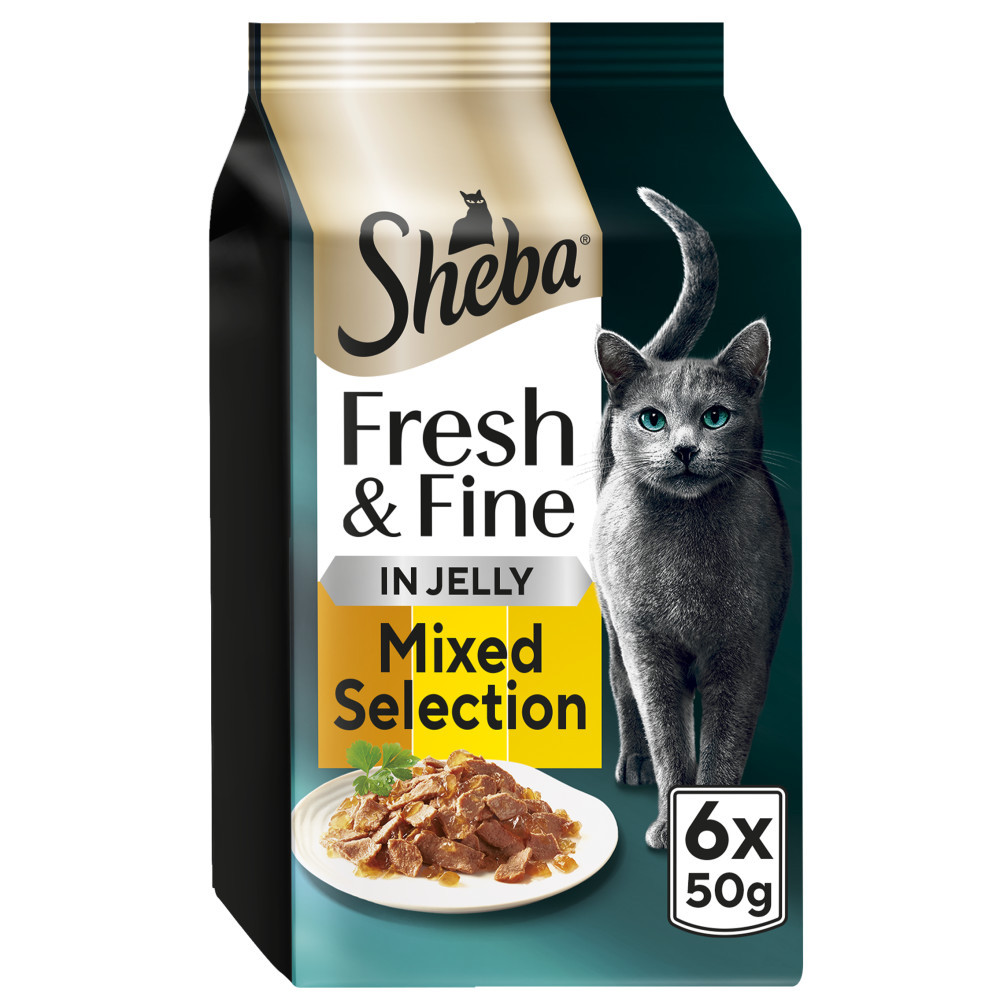 TEMU 50g Sheba Fresh & Food Pouches Chicken & Turkey & Poultry (2 X 48 Pack)