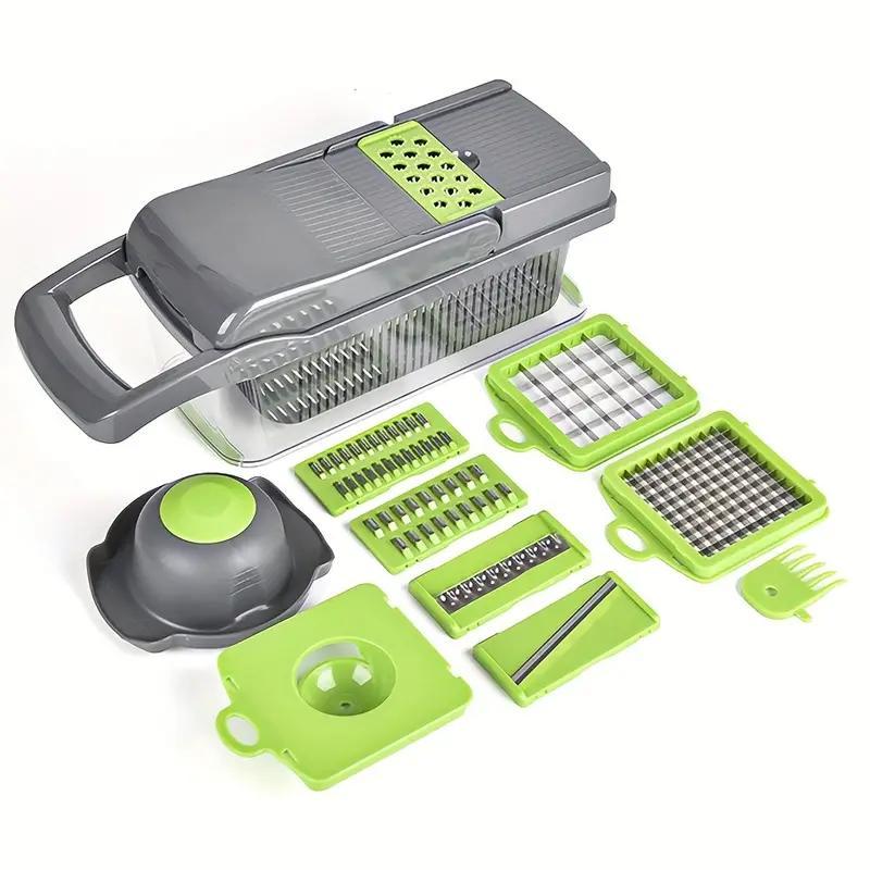 TEMU 13-in-1 Multifunctional Chopper – A Practical . Slices, Grates, Chops, And Drains – Device. Effortlessly Prepare Salads, Meals, And Decorations