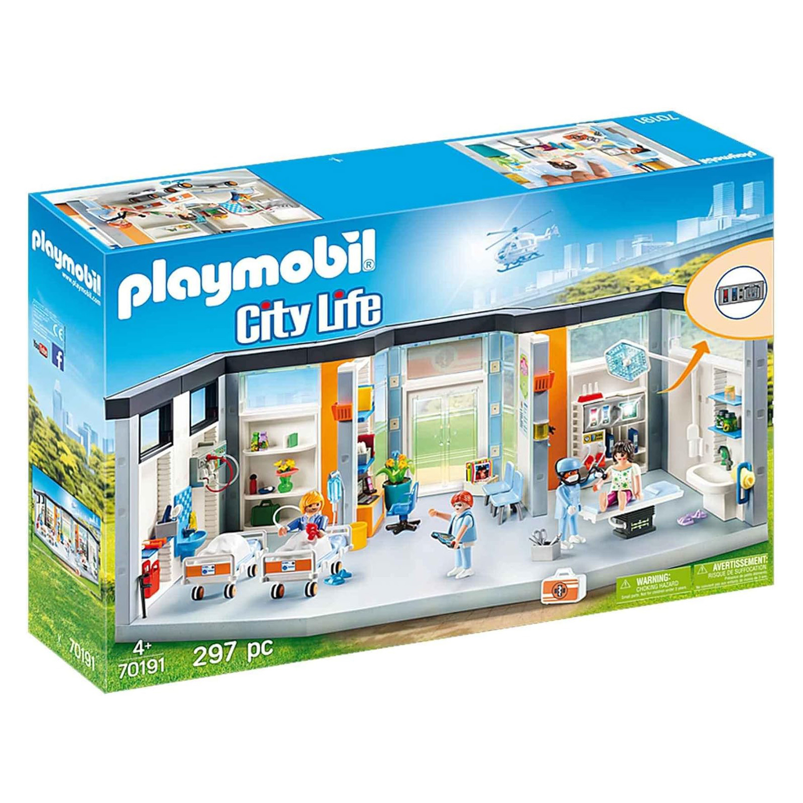 Playmobil® 70191 - - Hospital With Equipment, 297pcs