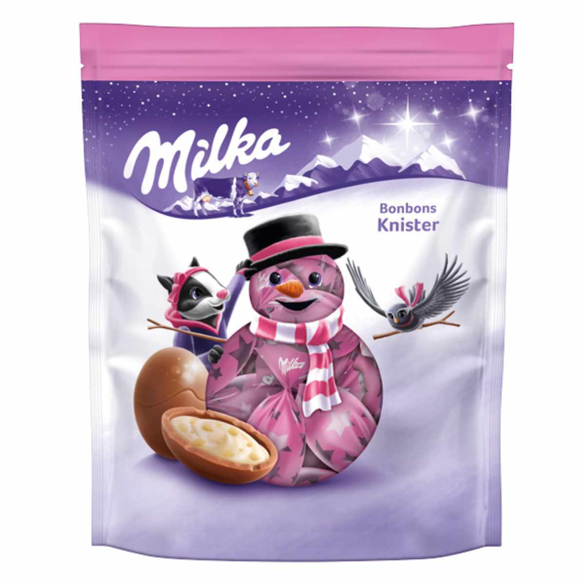 Image of Milka Candy Crackle With Milk Cream Filling And Fizzy Granules 86g
