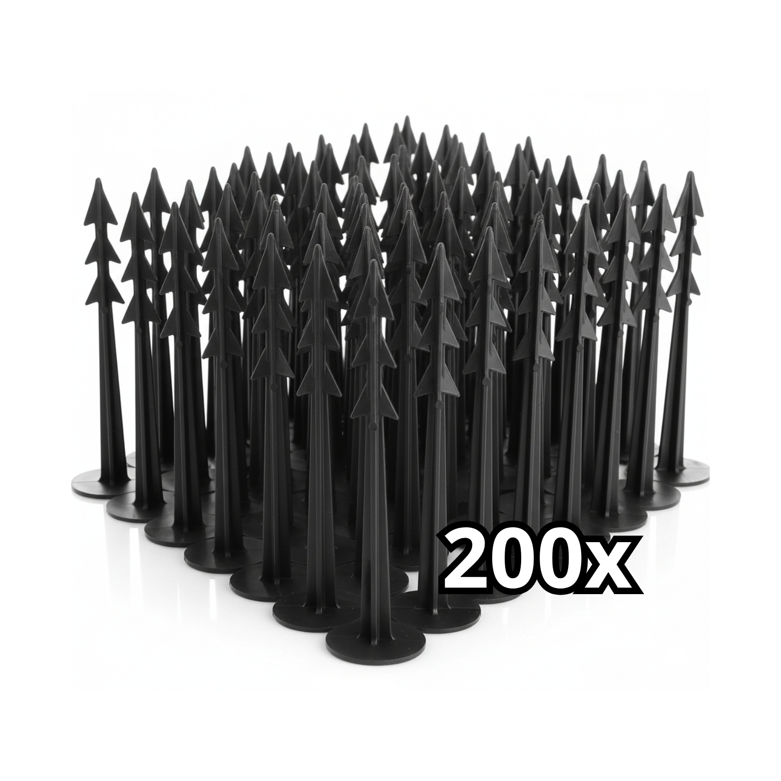 200x Universal Plastic Ground Pegs