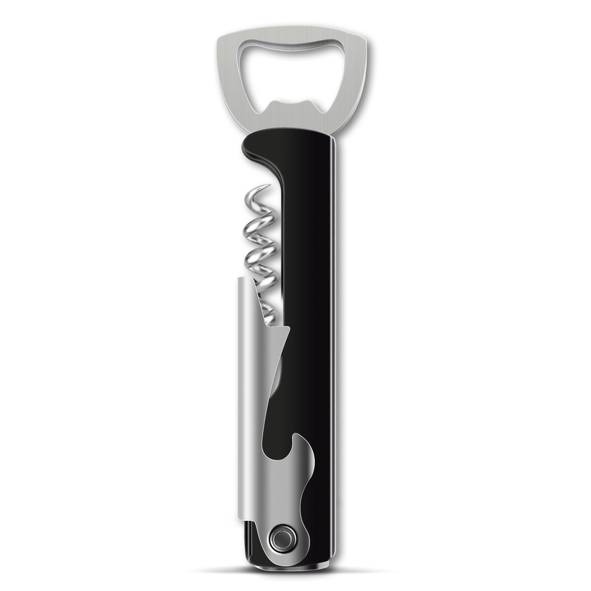 TEMU 1 Pack Bottle Opener & Corkscrew | Multifunction Wine & Beer Opener Tool | Durable Manual Cork Remover For Home Bar & Kitchen | Perfect For