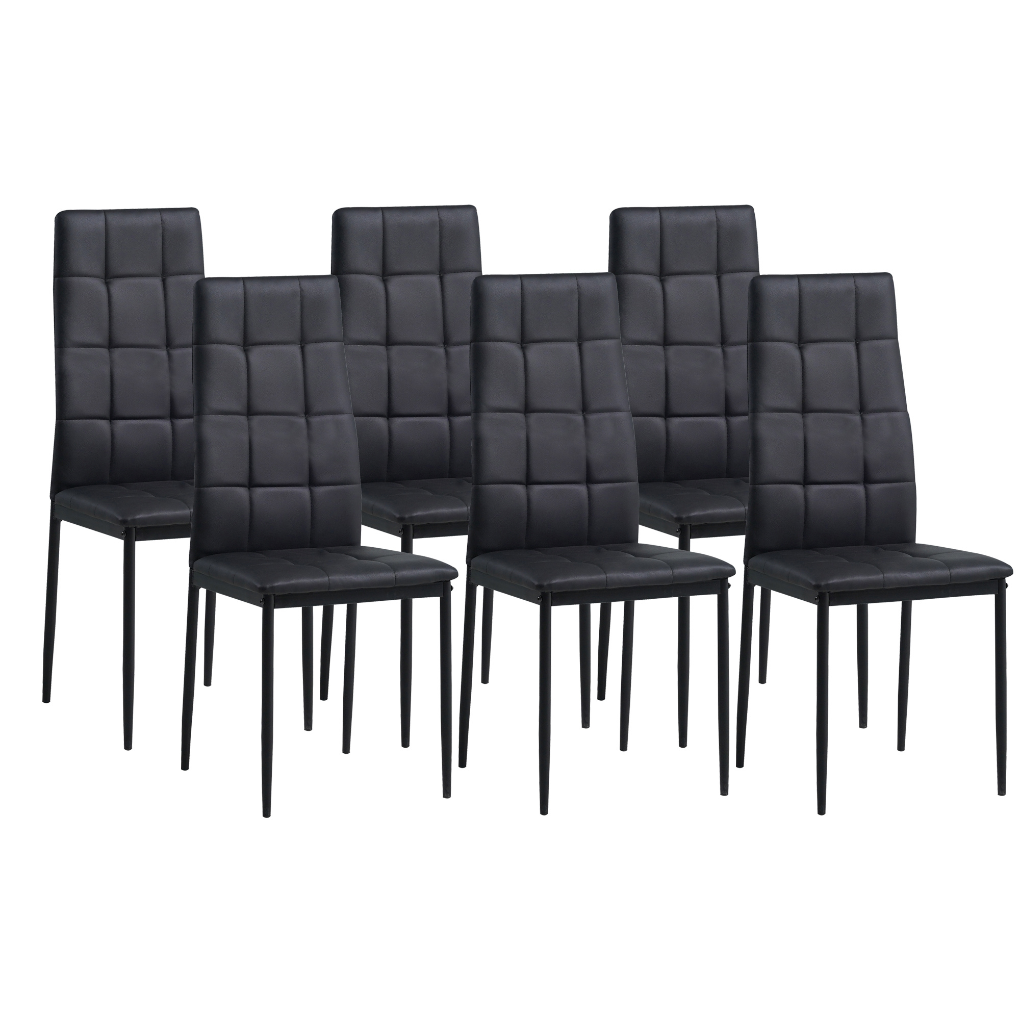 Image of Rimini Dining Chairs Set Of 4, White - Elegant Italian Design, Upholstered Chair With Faux Leather Cover, Modern And Stylish For - Kitchen Chair With Capacity