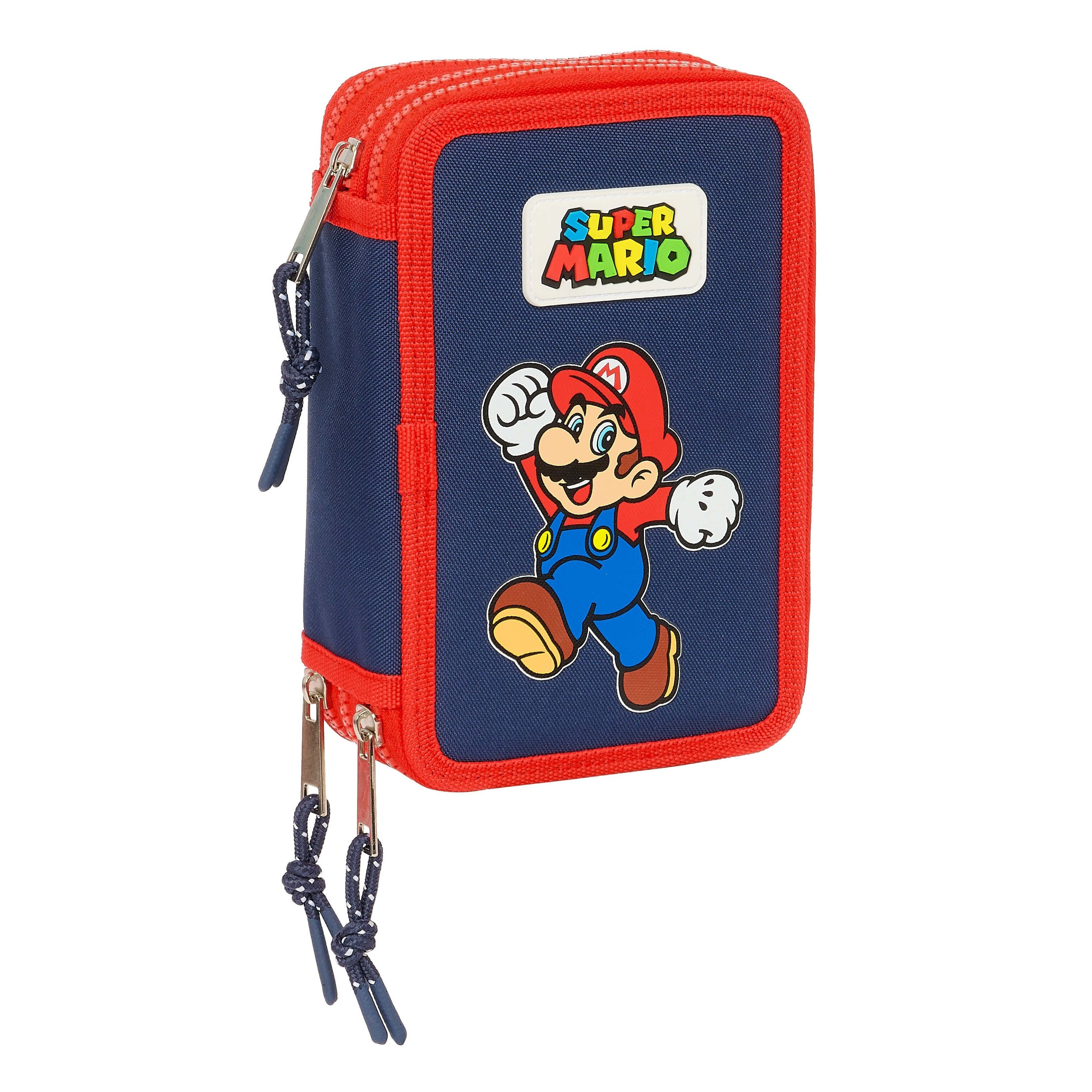 Super Pencil Case Pouch Folder Pen Case School Bag 36pcs 3 Compartments 3-fold Filled