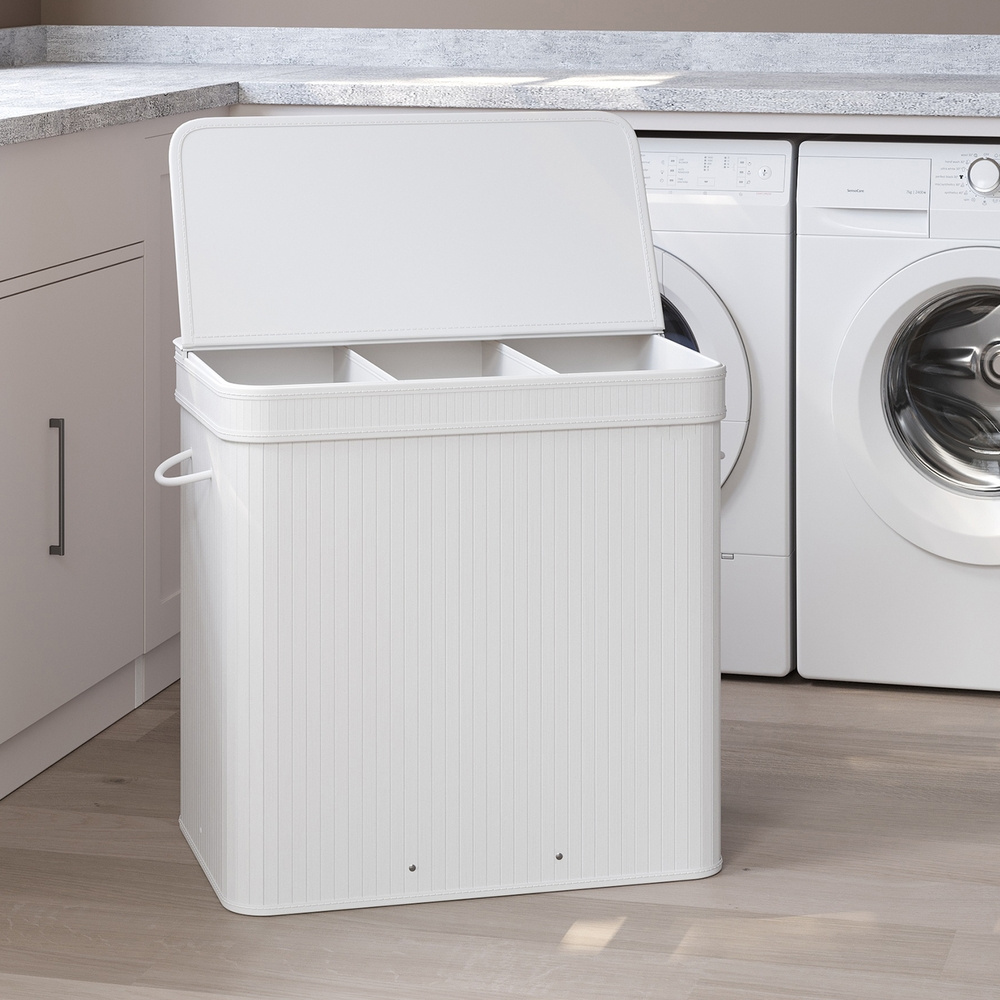 Laundry Basket With Lid, Laundry Collector, Removable Laundry With Handles And Machine Washable, 150