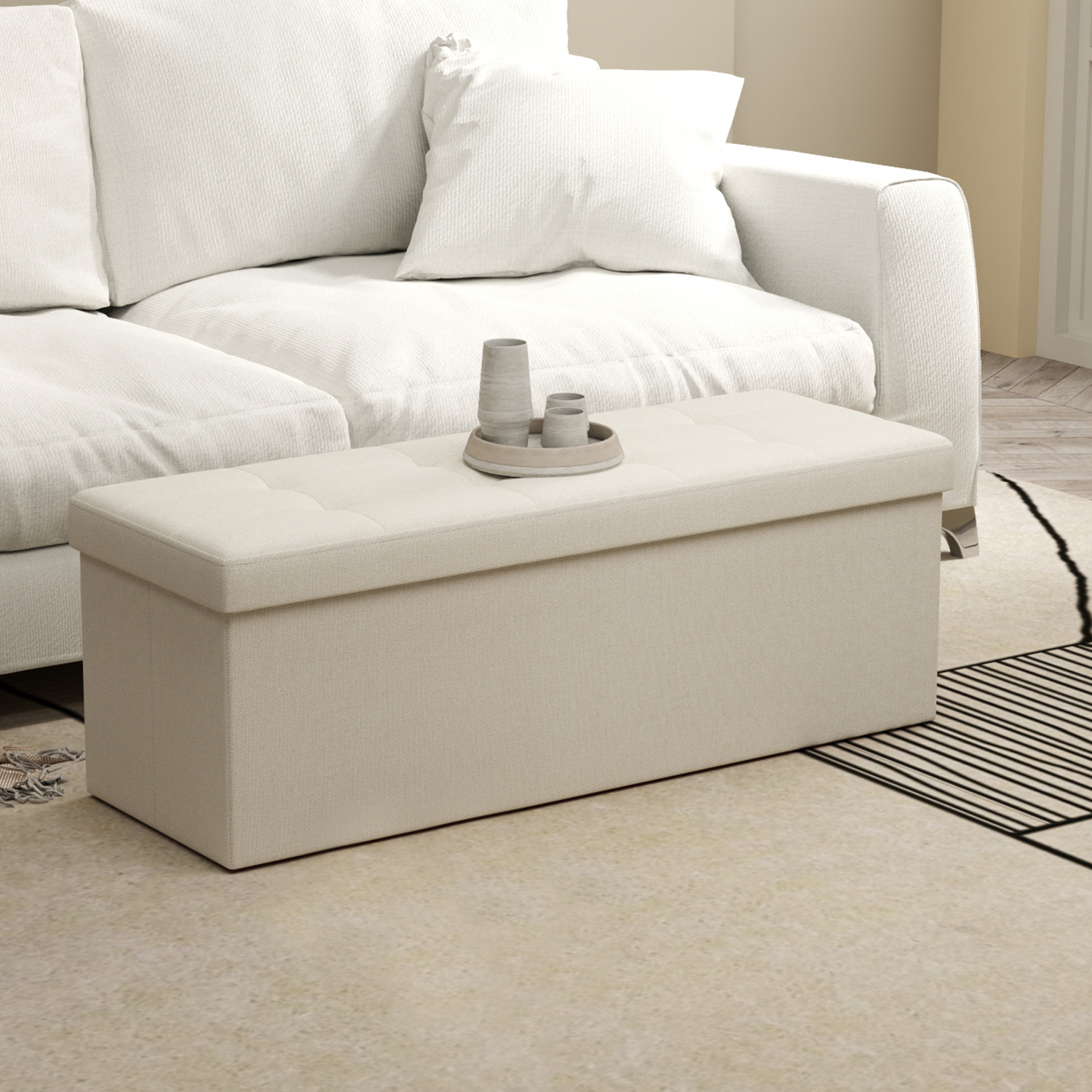 Bench With Storage, Seat Chest, Bed Bench, Storage Trunk, For Living Room, Bedroom, Hallway