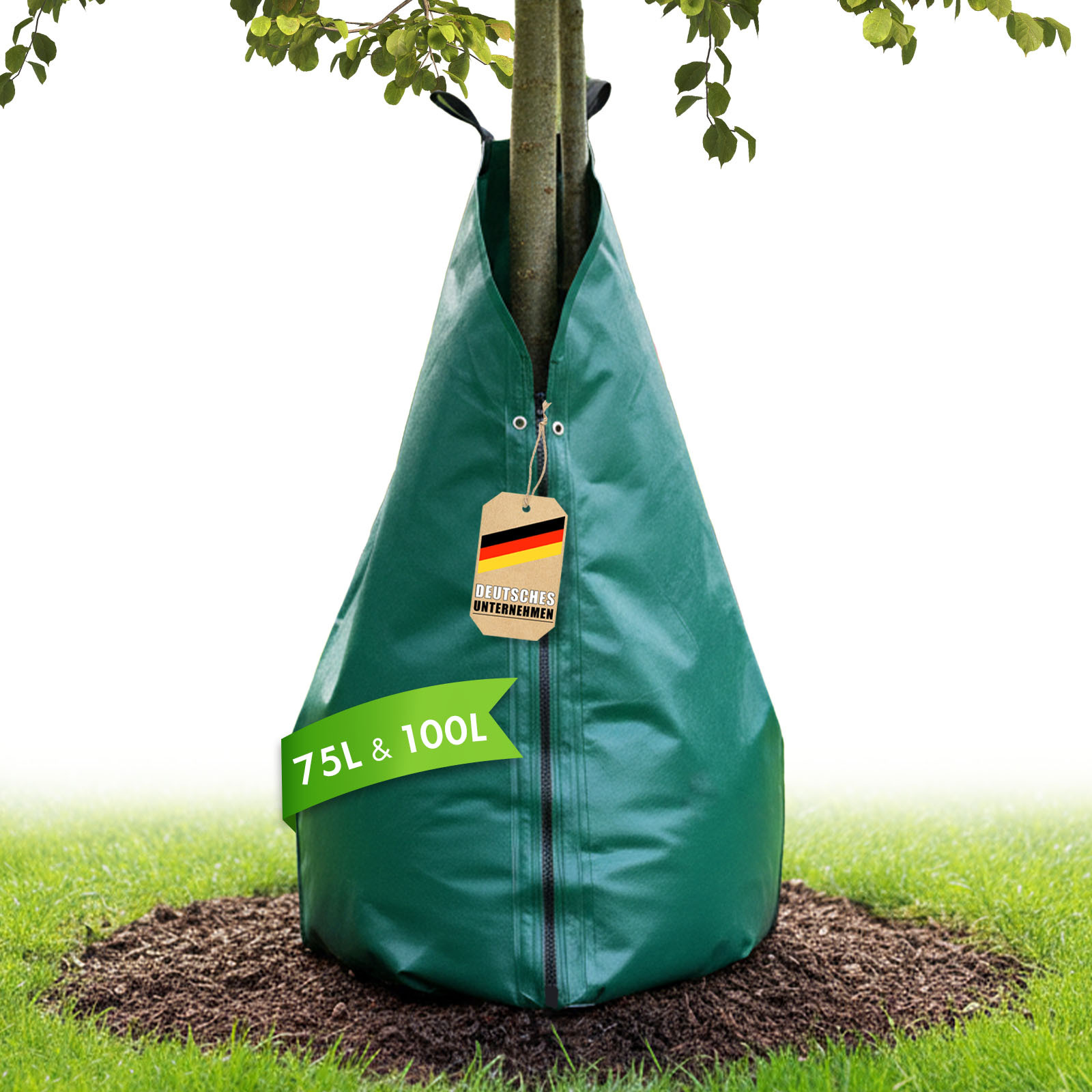 Image of Floordirekt Tree Irrigation - 75 L & 100 L - Water With Drip System - Reusable Tree Irrigation Made Of Pvc - - & Long-lasting - Efficient Drip Irrigation - Flexibly - Versatile Applicability