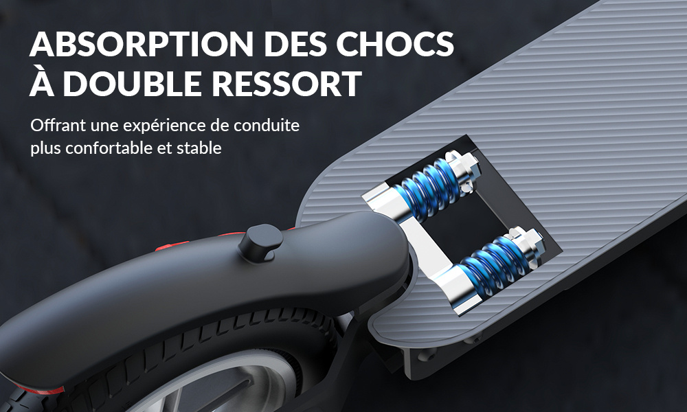 Trottinette Électrique Adulte 5TH WHEEL 10 Pouces, Moteur Pic 700W, 25 km/h, Pliable avec Écran LED, Batterie 36V 7,5Ah, Autonomie Max 35 km, Suspension Arrière, Clignotants et Pneus Solides pour une Mobilité Urbaine Sécurisée