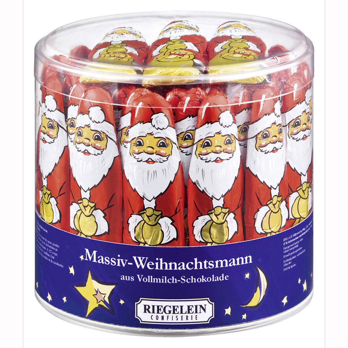 Image of Riegelein Hans & Son Ltd. & Co. Kg Riegelein Solid Christmas Men Made Of Whole Milk Chocolate 813g