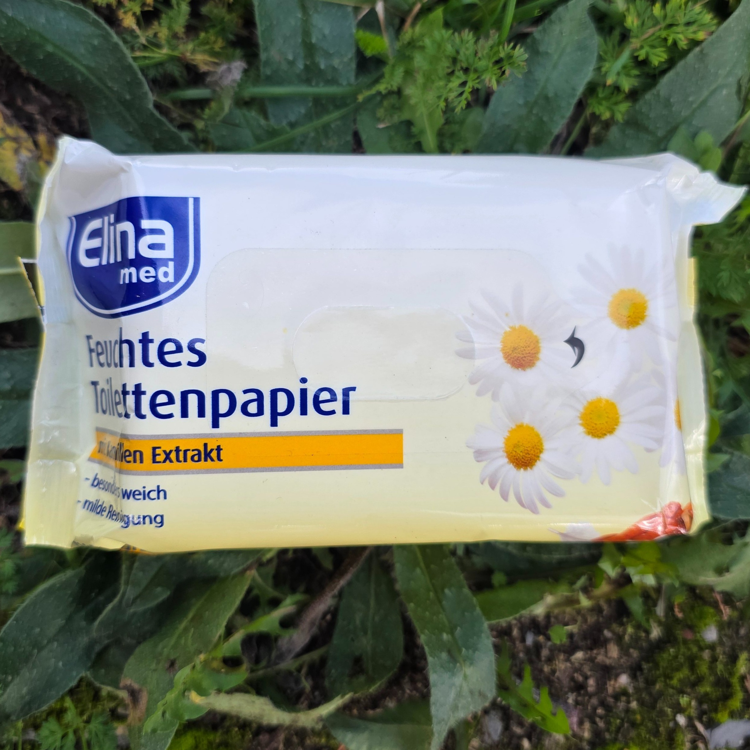 Elina Toilet Tissue, 1x72 Sheets With Chamomile Extract, , , Mild And Care