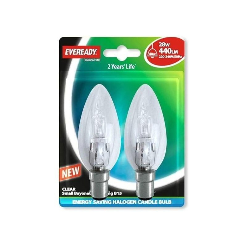   dimmable energy saving light bulb halogen candle sbc 28w 40w