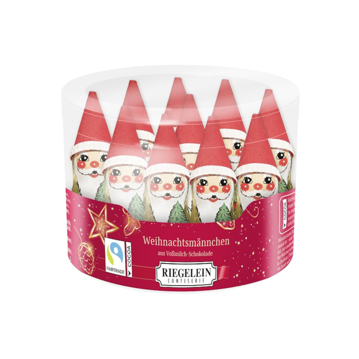 Image of Riegelein Hans & Son Ltd. & Co. Kg Riegelein Nikolaus Hollow Figures Made Of Whole Milk Chocolate With Cocoa 60g
