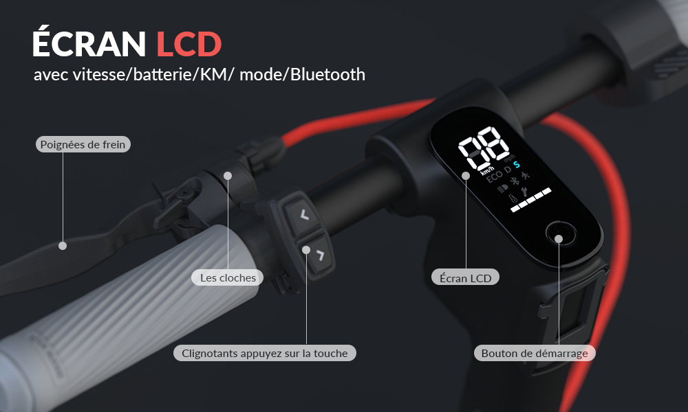Trottinette Électrique Adulte 5TH WHEEL 10 Pouces, Moteur Pic 700W, 25 km/h, Pliable avec Écran LED, Batterie 36V 7,5Ah, Autonomie Max 35 km, Suspension Arrière, Clignotants et Pneus Solides pour une Mobilité Urbaine Sécurisée