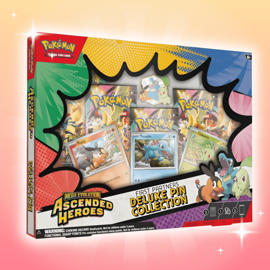 Pokémon – First Partner Deluxe Pin Collection | English | 5 Boosters +