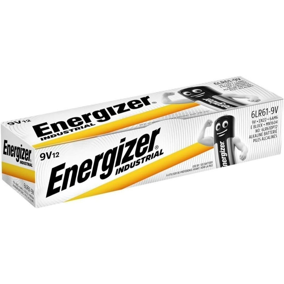 TEMU 9v Industrial Alkaline Batteries – Pack Of 12