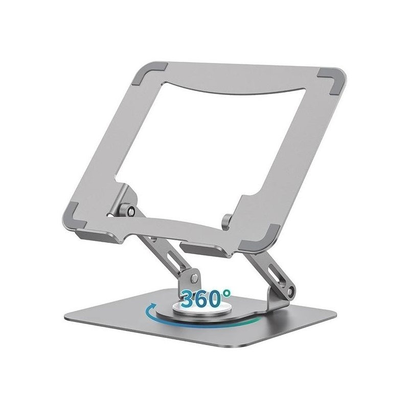 TEMU Soporte plegable giratorio de 360 grados para computadora portátil, base de refrigeración portátil para escritorio
